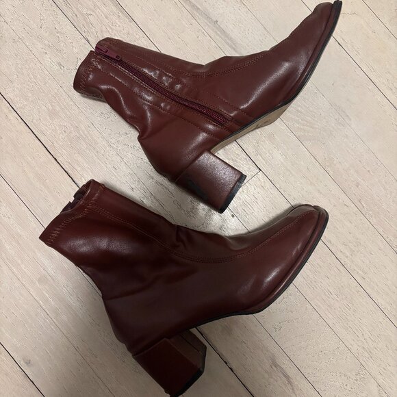 Shoes - Shop Peche Avah Boots Burgundy